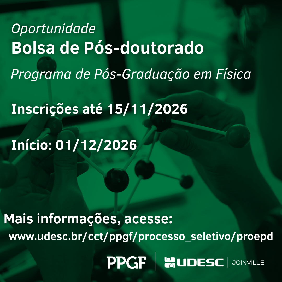Bolsa de pós-doutorado - Física UDESC